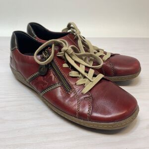 Remonte Tex Womens Shoes US 8 EU 39 Burgundy  Brown Leather‎ Comfort Shoes